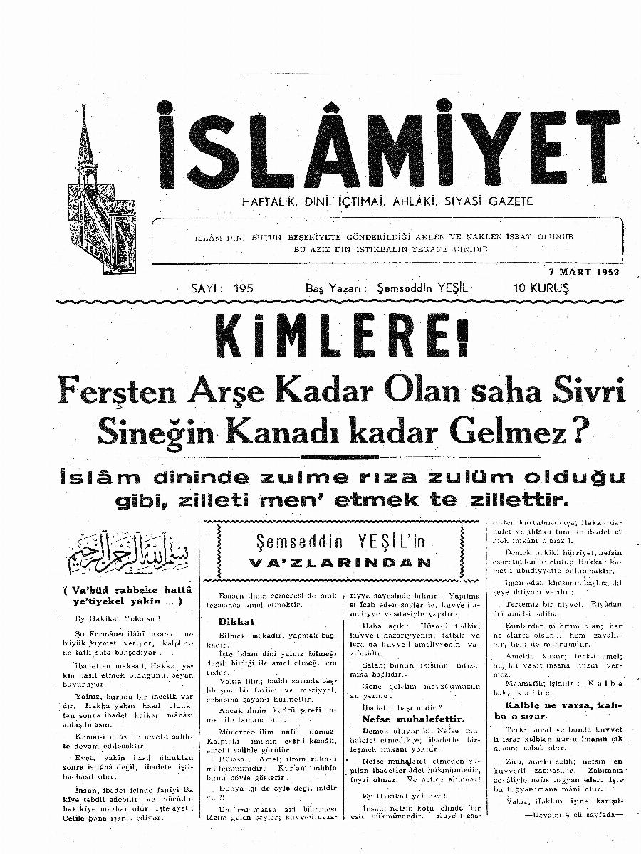 4. Cilt 195. Sayı